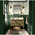 thumbnail image 2 of S4sassy Self Adhesive Wallpaper, Watercolor Botanical Print Wallpaper, Green Removable DIY Vinyl Wall Covering, Peel and Stick Contact Paper for Entryway accent wall, Easy Home Decor (25"x120"), 2 of 9