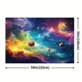 thumbnail image 5 of Cosmic Nebula Backdrop Rainbow Galaxy Stars Universe Planet Moon Earth Bokeh Halo Photo Background Room Decor Kids Birthday Adult Portrait Shoot Studio, 5 of 5