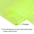 thumbnail image 3 of Uxcell Window Privacy Film 19.68 Inch x 9.84 Feet Frosted Self-Adhesive Sun Blocking Sticker for Home Fluorescent Yellow, 3 of 6