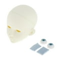 thumbnail image 1 of Doll Head 1/3 Body Parts DIY - Practice - The Head Cover Can Be Unscrewed, Can Change Eyes, Facial Makeup - Blue Eyes, 6.8x6.8x8cm, 1 of 8