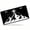 Cross on the peak, variant on Black horse standing on hind legs Funny Personalized License Plate Rust-proof Stainless Steel Metal License Plate Suitable For Men And Women 12.2" x 6.2"