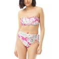 thumbnail image 2 of Carmen Marc Valvo GREEN Reversible Bandeau Bikini Swim Top, US Small, 2 of 4