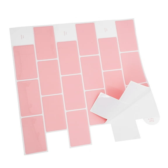 FRCOLOR  Modern Bathroom Wallpaper Peel and Stick Backsplash for Kitchen Pink