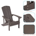 thumbnail image 4 of CHYVARY 1 Peak Adirondack Chair, Fire Pit Outdoor Patio Furniture,Brown, 4 of 6