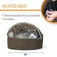 thumbnail image 3 of K&H Pet Products Thermo-Kitty Bed Deluxe Indoor Heated Cat Bed Mocha/Leopard Large 20 Inches, 3 of 9