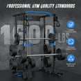 thumbnail image 3 of Power Rack Cage with Cable Crossover System, 1600 lbs Capacity Squat Rack with Pulley System, Dip Bars, Landmine & 21 Height Adjustments for Home Gym, 3 of 7