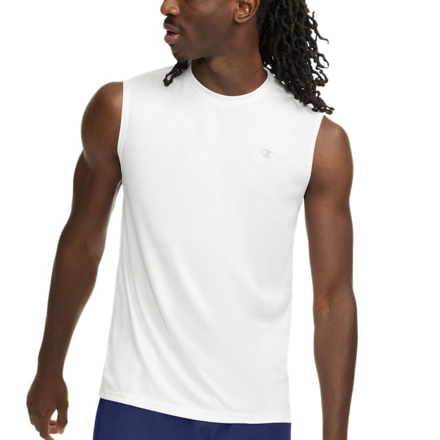 Remera Musculosa Champion Blanca Mediana con Tecnología Antitranspirante