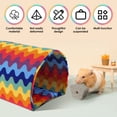 thumbnail image 4 of Wekvgz Guinea Pig Hideout Colorful Guinea Pig Cave Bed Guinea Pig Tunnel for Small Animals Hanging Guinea Pig House Bed Cage Accessories for Hamster Rabbit, 4 of 10