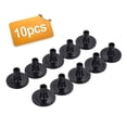 thumbnail image 2 of Black Drum Cymbal Sleeves Plastic Drum Set Cymbal Stands Replacement With Flange Base 10 Pack, 2 of 5