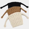 thumbnail image 4 of Dyfzdhu Women Casual Solid Crochet Knit Hat Warm Funny Khaki, 4 of 5