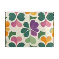 thumbnail image 5 of Yayeee Area Rugs for Living Room 5.2'x4' Indoor Non Slip Washable Bedroom Carpet, Purple Clover Pattern, 5 of 5
