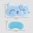 thumbnail image 4 of Bangcool Sleeping Mask Cute Cartoon Cat Blindfold Eyeshade with Ice Pack for Home Travel, 4 of 9