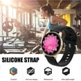 thumbnail image 4 of Silicone Watch Bands Replacement Bands Lightweight Comfortable Quick Release Electronics Quick Straps Compatible for IMILAB KW66 Gray, 4 of 8