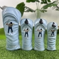 thumbnail image 3 of Housses de Tête de Golf Esthétique Tendance - Protecteur en Bois Universel pour Conducteur/fairway, Motif Anti-Rayures, 3 of 4