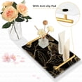 thumbnail image 3 of Ryvnso Botanical Elegant Rose Flower Bathroom Tray Vanity Countertop Trays Acrylic Organizer, 3 of 8