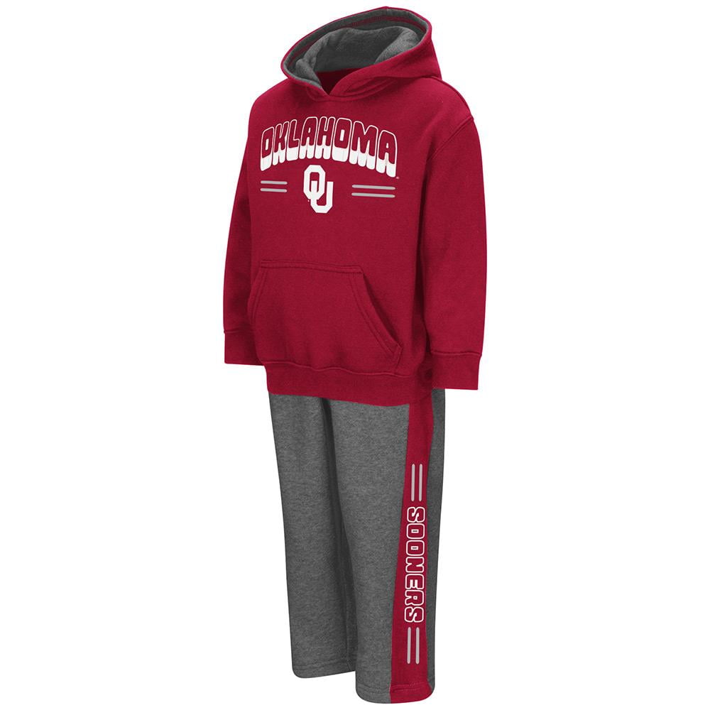 Toddler NCAA Oklahoma Sooners Boys Punter Fleece Hoodie and Sweatpants Set (Team Color) by Colosseum