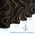 thumbnail image 6 of Black Gold Marble Pattern Shower Curtain 72"x84" ,Bathroom Decorative Shower Curtains Set with 12 Hooks,Modern Waterproof Washable Shower Curtain, 6 of 6