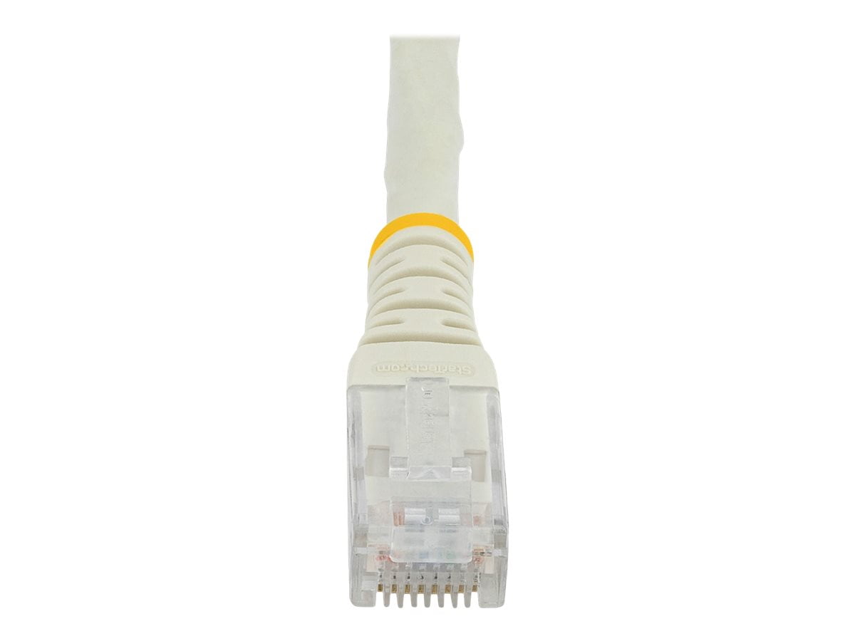StarTech 20ft CAT6 Ethernet Cable - White CAT 6 Gigabit Ethernet Wire -250Mhz 100W PoE RJ45 UTP Molded Network Patch Cord with Strain Relief (C6PATCH20WH)