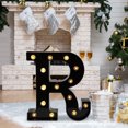 thumbnail image 3 of Letras LED Luces nocturnas Alfabeto Símbolo Signo Lámpara Hogar Boda Decoración (R) Tmvgtek Iluminación del hogar multifuncional, 3 of 9