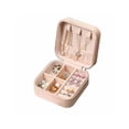 thumbnail image 1 of Caja de embalaje de joyería Diseño de cremallera a prueba de polvo Estuche de exhibición de gran capacidad Organizador de regalos de fiesta de Almacenamiento y organización del hogar Rosado 10*10*5 Injueey HA065793-01, 1 of 6