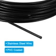 thumbnail image 4 of Uxcell 32.8 Feet Picture Hanging Wire, Coated Cable 304 Stainless Steel Rope Black 0.16" Dia., 4 of 6