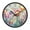 Colorful Tulips, variant on Voice Activated Clock with Glow Light 12 Inch Large Silent Wall Clock Battery Operated for Home Decor Colorful Wildflowers Butterflies