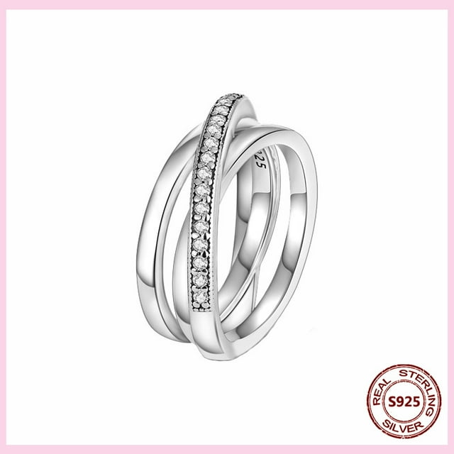 925 Silver Stackable Vintage Leaf Ring For Women Crystal S925 Bowknot Rings Original Finger Rings Anniversary Retro Jewelry YFPTR088 8