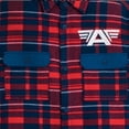 thumbnail image 3 of New Disney Parks Marvel Captain America Flannel &lsquo;I Could Do This All Day&rsquo; Medium, 3 of 8