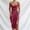 Red, variant on Lolmot Women's Satin Spaghetti Strap Mini Dress Sexy Solid Color Sleeveless Side Slit Bodycon Dress Gorgeous Cocktail Party Dresses