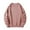 Pink, variant on Qingpeng Men's Crewneck Sweatshirt Solid Long Sleeve Fleece Pullover Vintage Sweatshirt Street Sweatshirts