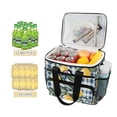 thumbnail image 2 of FORMRS Insulated Cooler Bag 24 Cans Capacity Soft Leakproof Lunch Box with Side Pockets, Retro Beige Lemon, 2 of 7