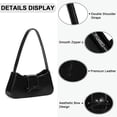 thumbnail image 3 of LHSHIDU Bow Purse Shoulder Bag Small Coquette Aesthetic Bags Retro Y2k Faux Leather Underarm Purses Cute Handbag for Women, 3 of 6
