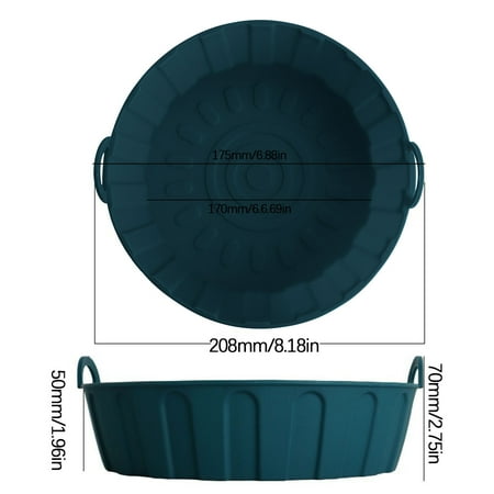 

Efsteb Baking Mats Clearance Reusable Air Fryer SILICONE BAKING Pad Foldable Fryer Tray Pad