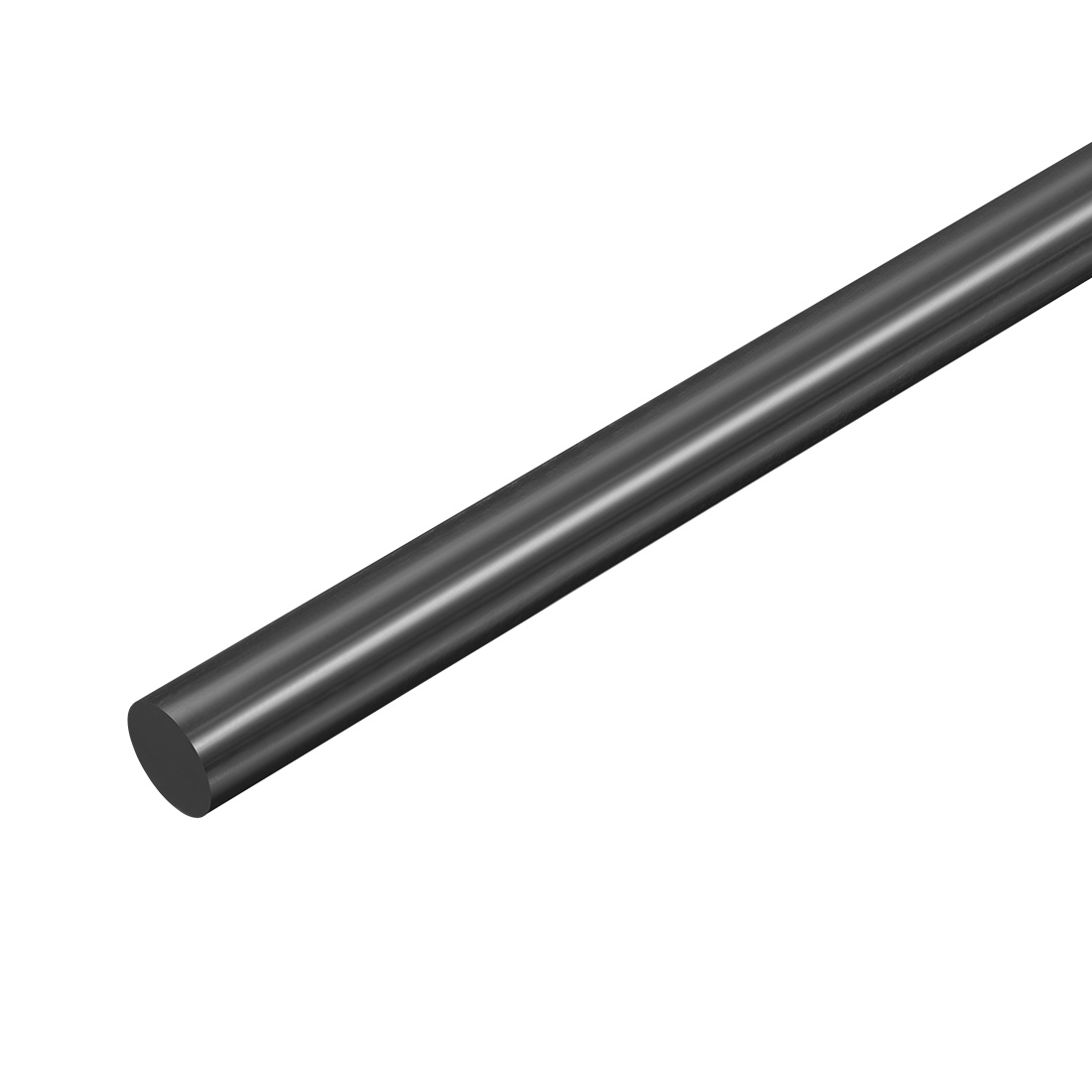 Uxcell Engineering Plastic Round Rod 5/16" Dia 20" Length Black (POM) Polyoxymethylene Rods
