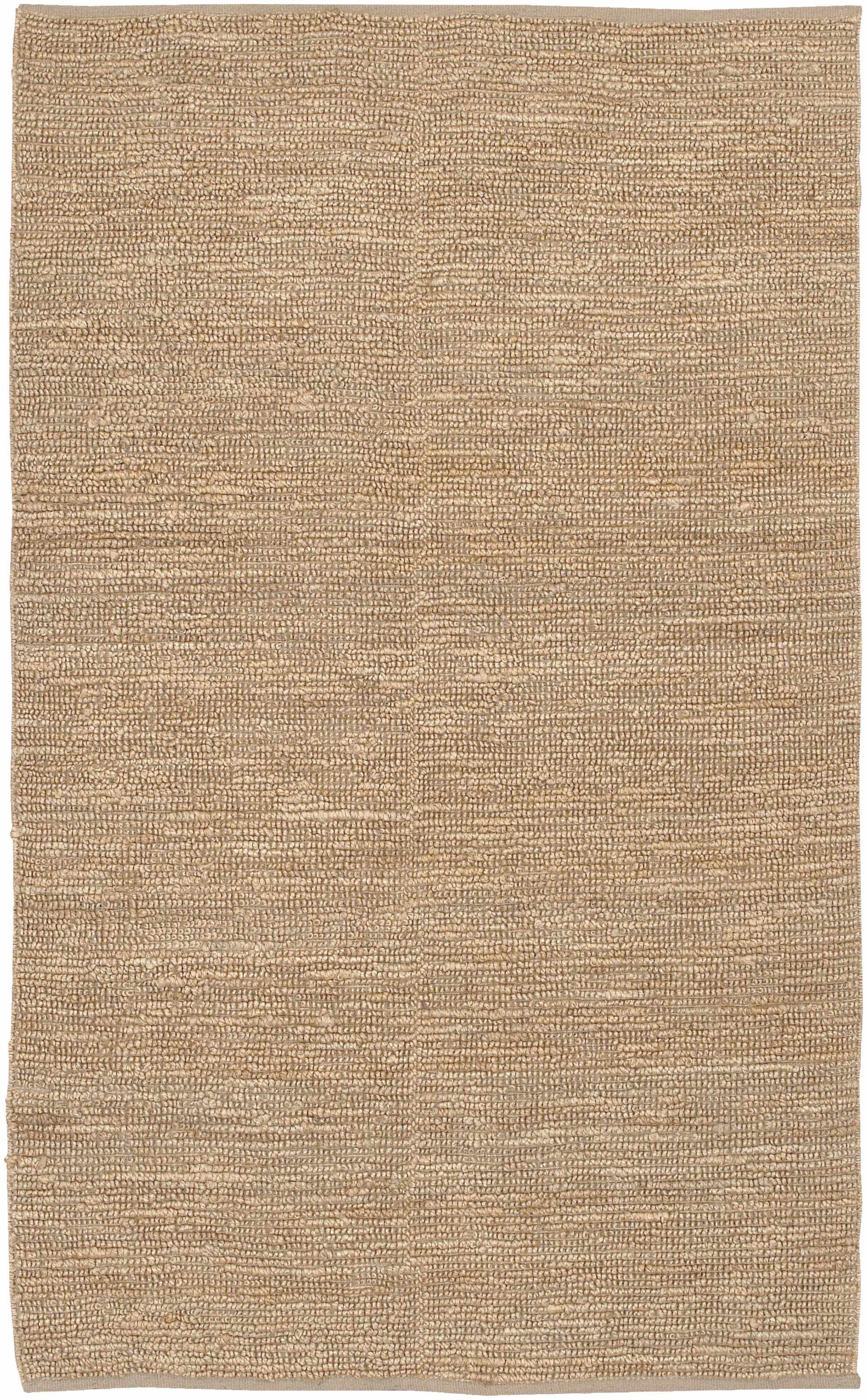 Hauteloom Glover Jute Living Room, Bedroom Area Rug - Traditional, Transitional - Tan - 3'6" x 5'6"
