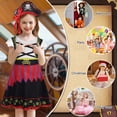thumbnail image 3 of Benylion Girls Pirate Costume Kids Halloween Dress Up Toddler Pirate Outfits Christmas Birthday Party Cosplay Clother for 5-6 Years, 3 of 7