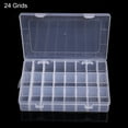 thumbnail image 2 of Yirtree 15/10/24 Grids Clear Plastic Organizer Box Storage Container Jewelry Box with Adjustable Dividers for Beads Art DIY Crafts Jewelry Fishing Tackles, 2 of 8