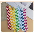 thumbnail image 5 of RyanK Drinking Straw Clearance 100pc Mixed Color Paper Disposable Straws, 5 of 9
