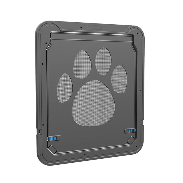 Puerta para mascotas PETLESO para puertas mosquiteras con cierre magnético para perros