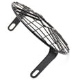 thumbnail image 4 of Motorcycle Headlight Lamp Shade Retro Black Shell Round Headlight Grille, 4 of 5