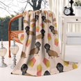 thumbnail image 3 of Dachshund Hotdog Fries Blanket,Comfortable Soft Flannel Throw Blanket,All Season,Warm Lightweight Blankets for Sofa Bed Couch Living Room Chair,50"x60"(130x150cm), 3 of 4