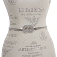 thumbnail image 2 of Women's Metal Stretchy High Waist Belt with Circle Rhinestone Buckling, 2 of 3