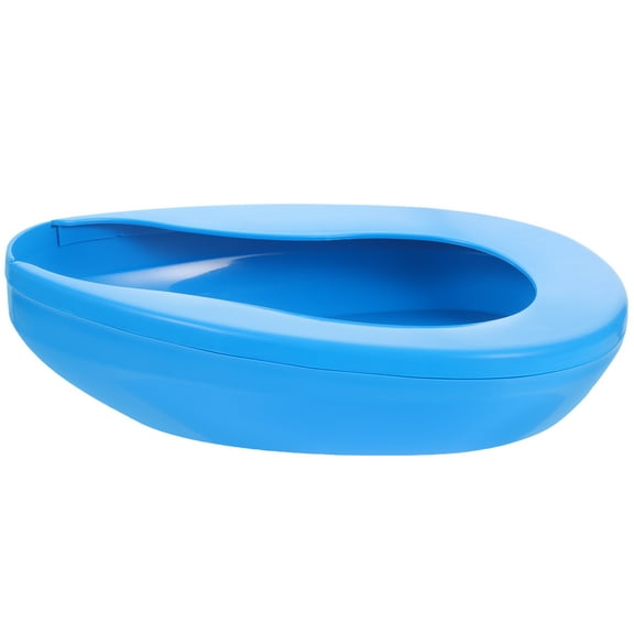 OUNONA Storage Pot Bedpan Blue Plastic 1Pcs