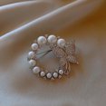 thumbnail image 3 of ievspot 1 Pcs Women Brooch Butterfly Rhinestone Decor Stainless Hat Scarf Clothes Pin Garment Jewelry, 3 of 7