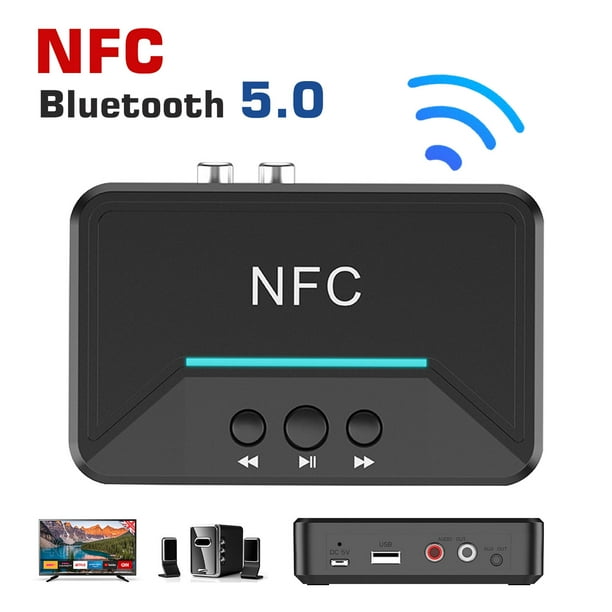 Long Range Bluetooth Receiver Hifi Wireless Audio Adapter Bluetooth 5 0 Nfc Enabled Receiver With 3d Surround Aptx Low Latency Optical Rca Aux 3 5mm Coaxial For Tv Pc Home Stereo System Walmart Com
