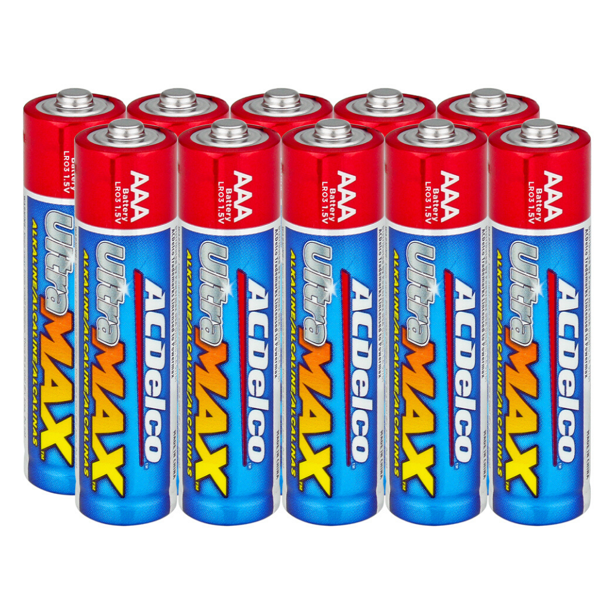 ACDelco AAA Batteries UltraMAX Premium Alkaline Battery, 10Count