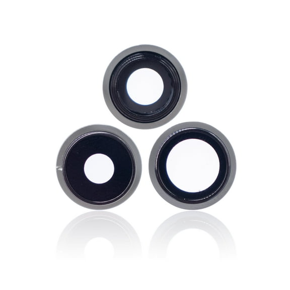 Replacement Back Camera Lens With Bracket & Bezel Compatible For iPhone 13 Pro / 13 Pro Max (Aftermarket Plus) (Silver)