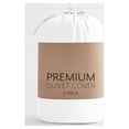 thumbnail image 3 of Becky Cameron Solid Print Polyester Microfiber Duvet Sets, Full/Queen, White, 3-Pieces, 3 of 3