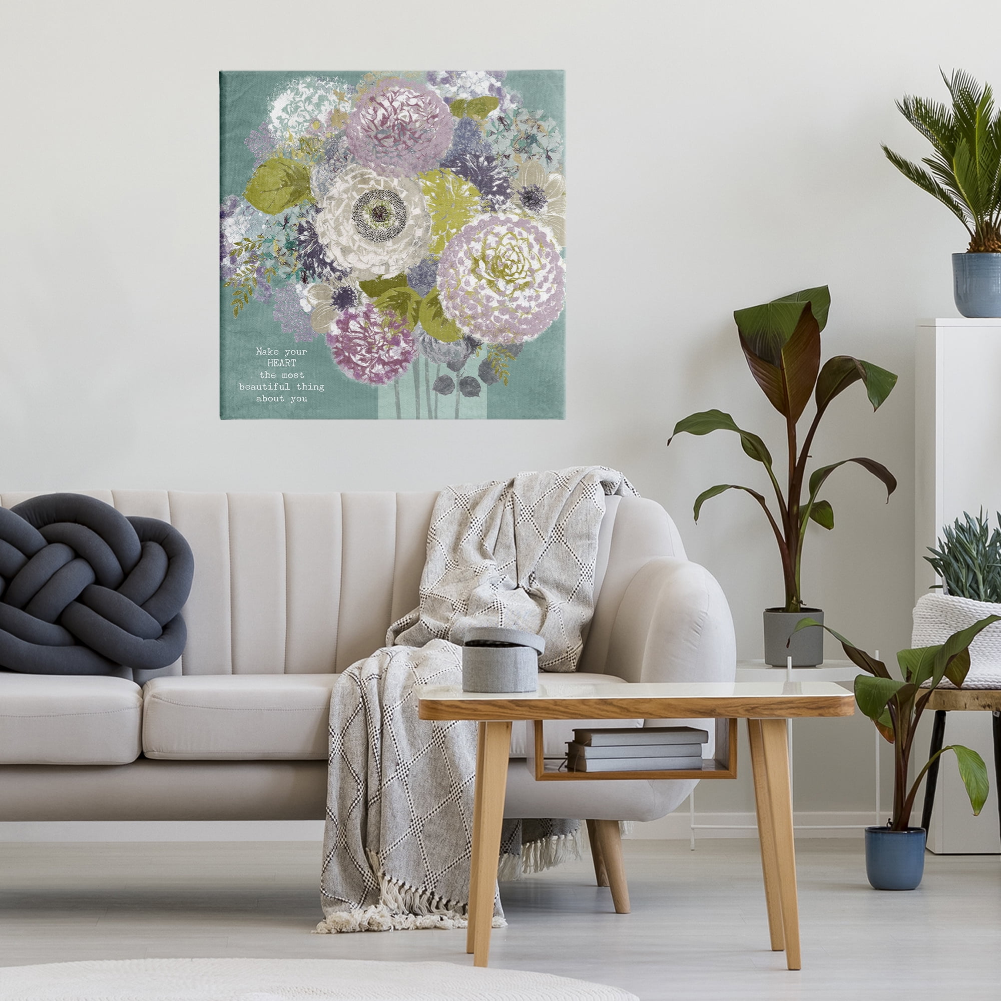 Stupell Industries Most Beautiful Thing Florals Canvas Wall Art, design by Suzanne Nicoll