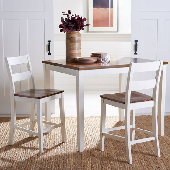 Safavieh Izzy 36" Contemporary Dining Table, White/Natural